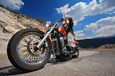 guy riding motorcycle near port clinton ohio